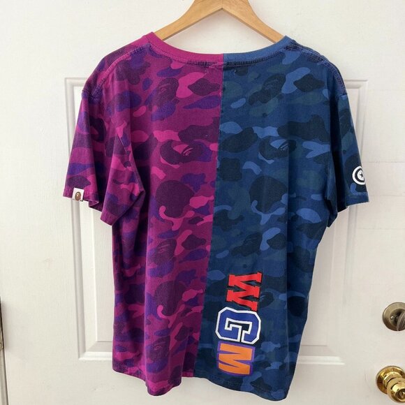 A Bathing Ape Bape Split Shark Unisex Tshirt Size XXL (Fits like a Large) - Picture 3 of 8